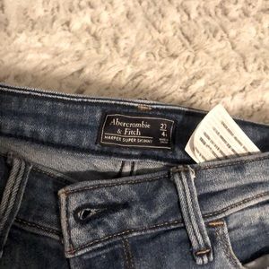 Abercrombie Harper super skinny jeans.